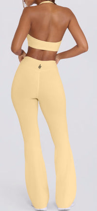 Serpente Contour Flare Pants – Yellow Butter