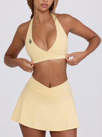 Serpente Halter Bra – Yellow Butter