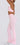 Serpente Contour Flare Pants – Baby Pink