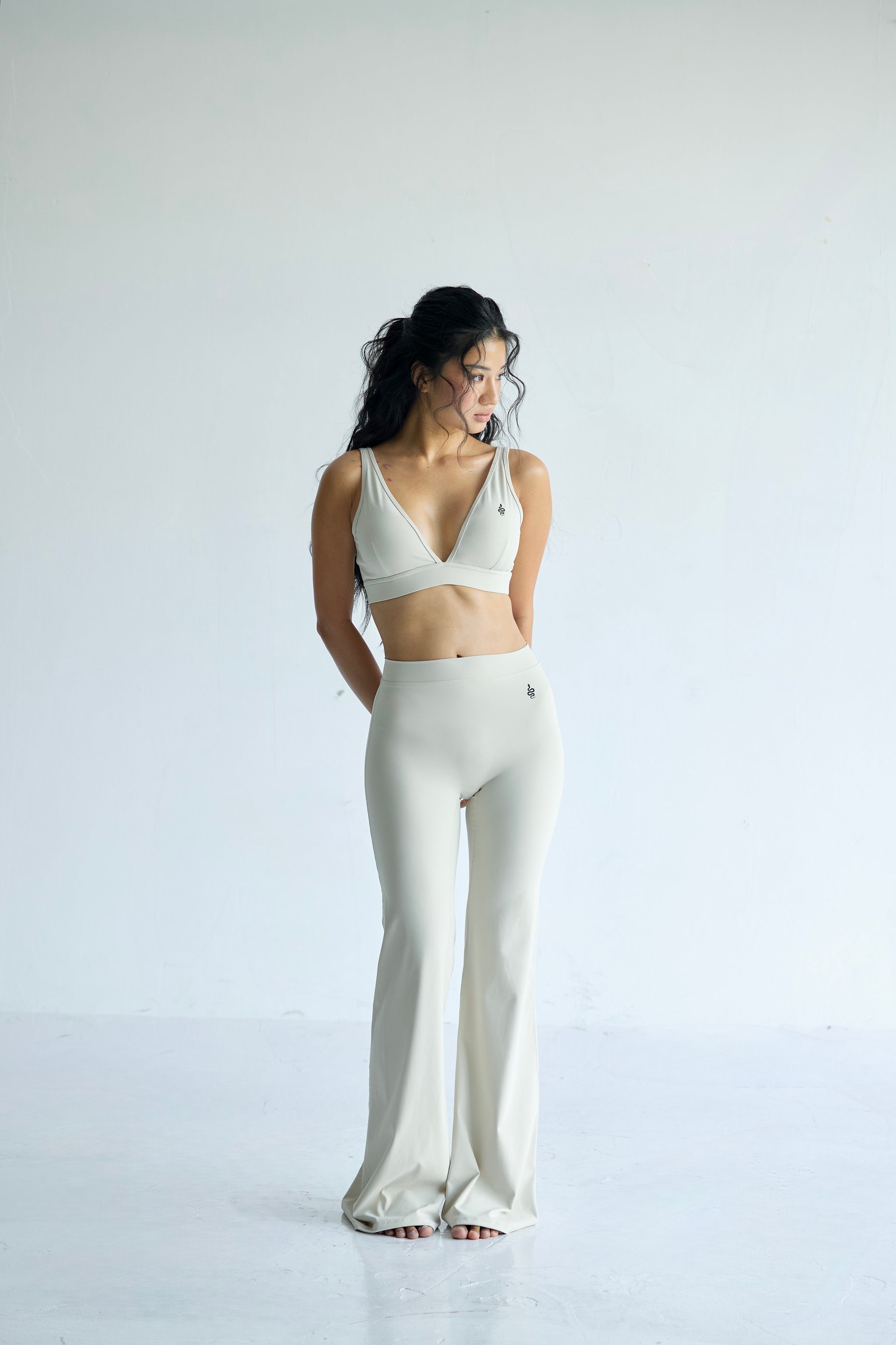Aura Flare Leggings - Apricot