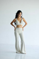 Aura Flare Leggings - Apricot